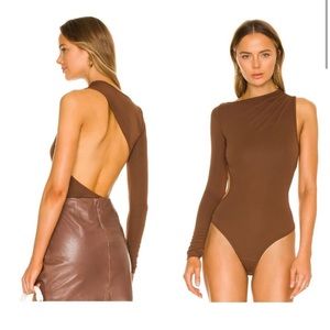 Song of Style | NWT Foley Bodysuit in Chocolate Brown Size M